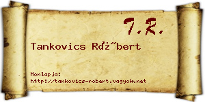 Tankovics Róbert névjegykártya