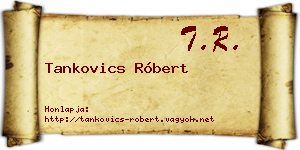 Tankovics Róbert névjegykártya
