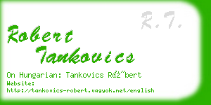 robert tankovics business card
